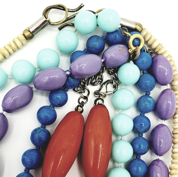 None Jewelry - Beautiful group of necklaces stone elephant